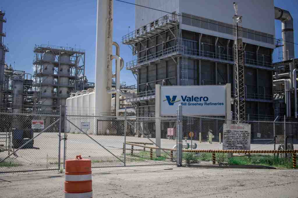 The Valero Corporation's Bill Greeley Refinery in Corpus Christi, shown in June 2021.