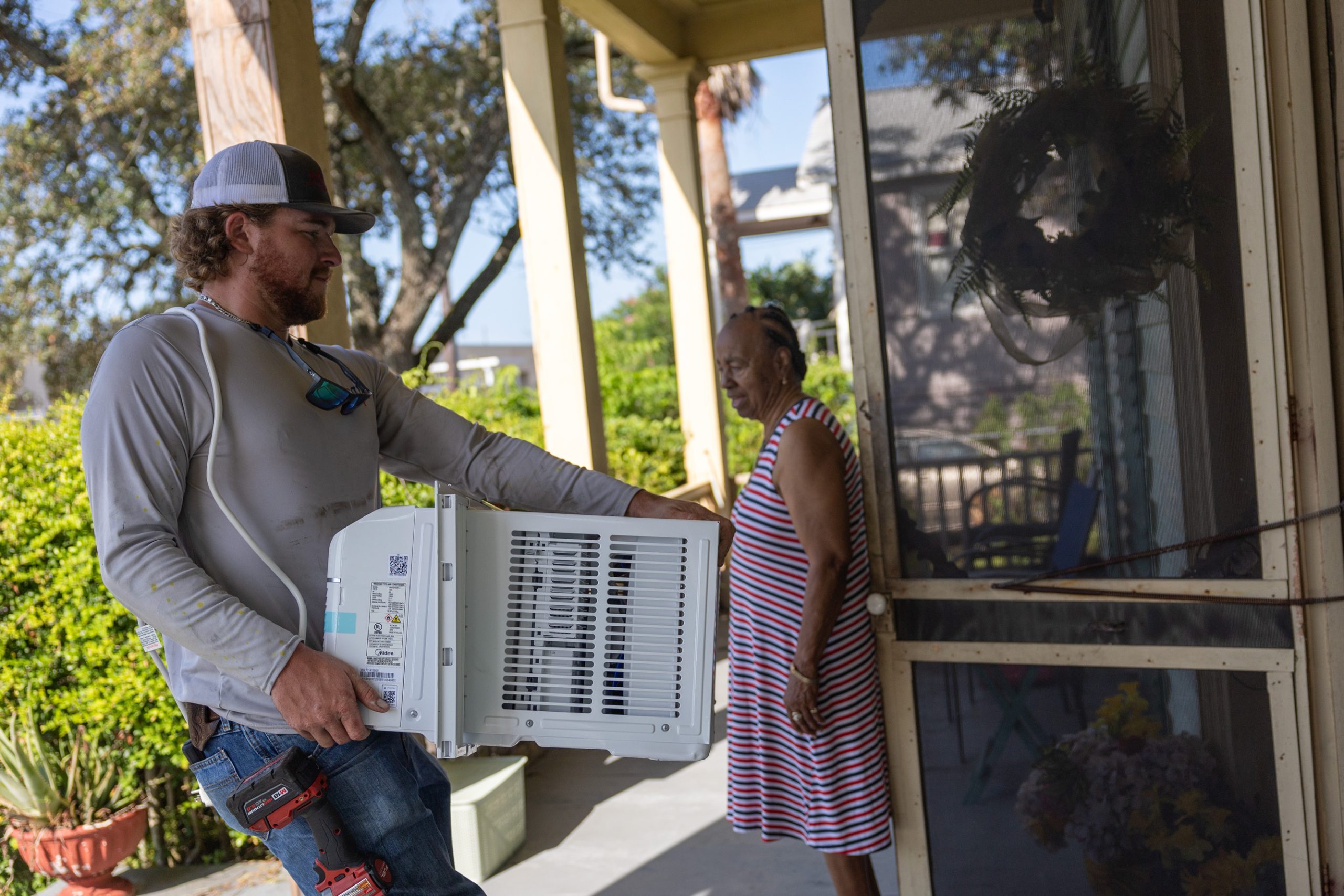 In Galveston, demand for affordable cooling is high, but…